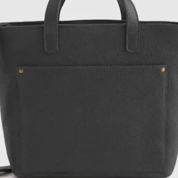 Quince leather mini crossbody tote - Picture 4 of 5